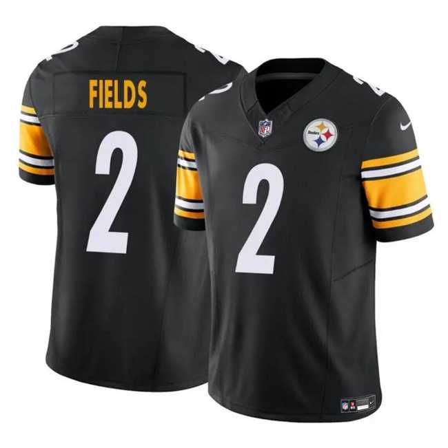 Men & Women & Youth Pittsburgh Steelers #2 Justin Fields Black F.U.S.E. Vapor Untouchable Limited Football Stitched Jersey,We sell and wholesale Men & Women & Youth Pittsburgh Steelers #2 Justin Fields Black F.U.S.E. Vapor Untouchable Limited Football Stitched Jersey on line form chian!